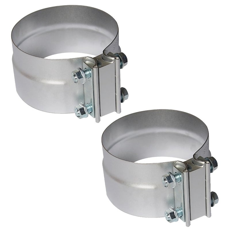 ROADFORMER 5" Lap Joint Exhaust Band Clamp Preformed Aluminized Steel (2 Pack) - Image 2